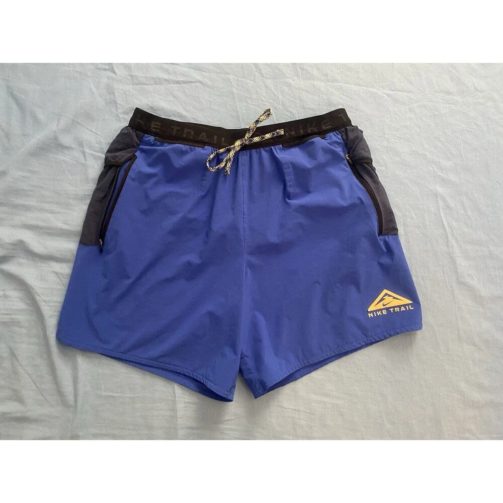 Nike Trail Shorts Royal Blue Navy Gorpcore Utility Running Shorts Men's Size L